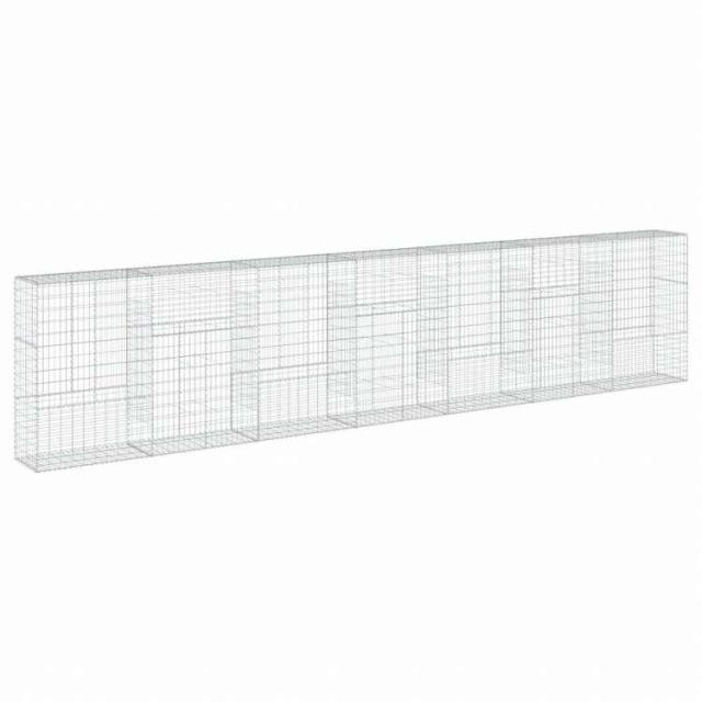 vidaXL 蛇籠バスケット カバー付き 700x50x150cm 亜鉛メッキ鉄ホーム&ガーデン 芝&ガーデン ガーデニング 鉢植え・プランター(代引不可)【送料無料】_4