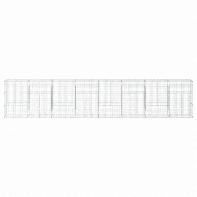 vidaXL 蛇籠バスケット カバー付き 800x50x150cm 亜鉛メッキ鉄ホーム&ガーデン 芝&ガーデン ガーデニング 鉢植え・プランター(代引不可)【送料無料】_2
