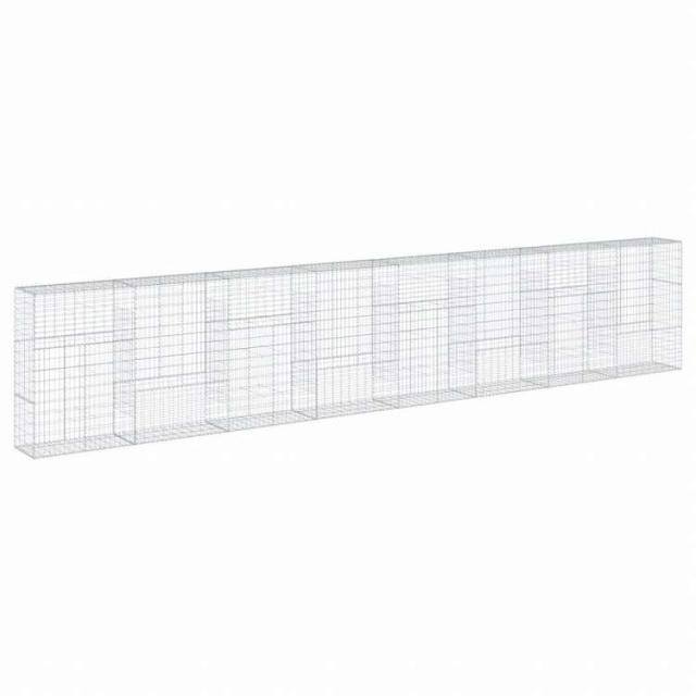 vidaXL 蛇籠バスケット カバー付き 800x50x150cm 亜鉛メッキ鉄ホーム&ガーデン 芝&ガーデン ガーデニング 鉢植え・プランター(代引不可)【送料無料】_4