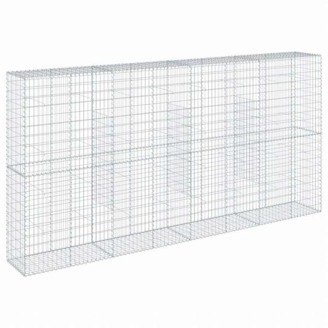 vidaXL 蛇籠バスケット カバー付き 400x50x200cm 亜鉛メッキ鉄ホーム&ガーデン 芝&ガーデン ガーデニング 鉢植え・プランター(代引不可)【送料無料】_4