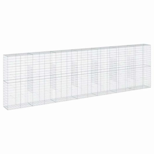 vidaXL 蛇籠バスケット カバー付き 700x50x200cm 亜鉛メッキ鉄ホーム&ガーデン 芝&ガーデン ガーデニング 鉢植え・プランター(代引不可)【送料無料】_1