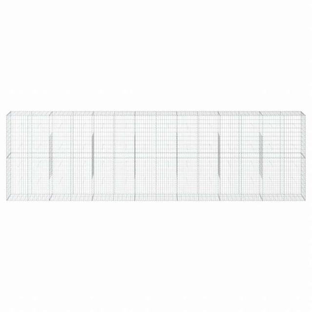 vidaXL 蛇籠バスケット カバー付き 700x50x200cm 亜鉛メッキ鉄ホーム&ガーデン 芝&ガーデン ガーデニング 鉢植え・プランター(代引不可)【送料無料】_2