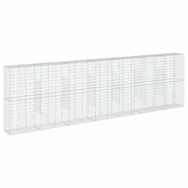 vidaXL 蛇籠バスケット カバー付き 700x50x200cm 亜鉛メッキ鉄ホーム&ガーデン 芝&ガーデン ガーデニング 鉢植え・プランター(代引不可)【送料無料】_4