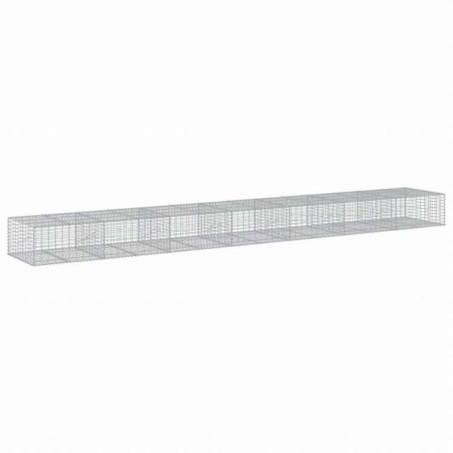vidaXL 蛇籠バスケット カバー付き 700x100x50cm 亜鉛メッキ鉄ホーム&ガーデン 芝&ガーデン ガーデニング 鉢植え・プランター(代引不可)【送料無料】_1