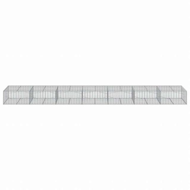 vidaXL 蛇籠バスケット カバー付き 700x100x50cm 亜鉛メッキ鉄ホーム&ガーデン 芝&ガーデン ガーデニング 鉢植え・プランター(代引不可)【送料無料】_2