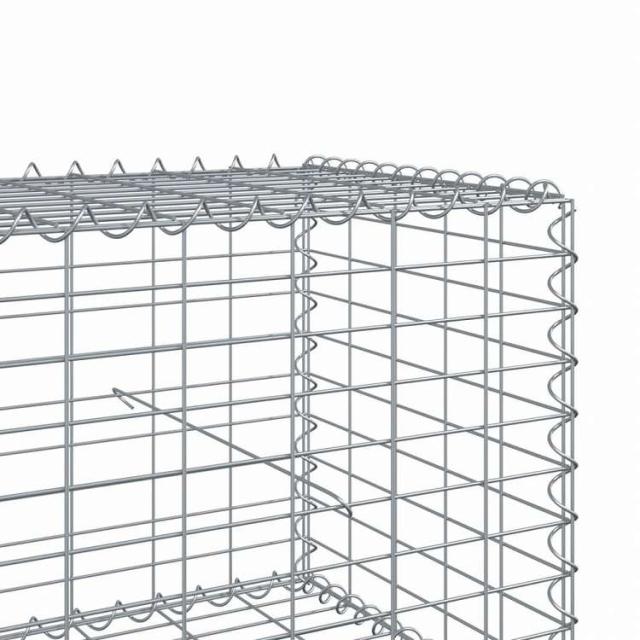 vidaXL 蛇籠バスケット カバー付き 700x100x50cm 亜鉛メッキ鉄ホーム&ガーデン 芝&ガーデン ガーデニング 鉢植え・プランター(代引不可)【送料無料】_5