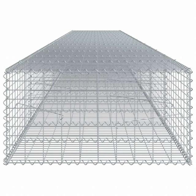 vidaXL 蛇籠バスケット カバー付き 800x100x50cm 亜鉛メッキ鉄ホーム&ガーデン 芝&ガーデン ガーデニング 鉢植え・プランター(代引不可)【送料無料】_3