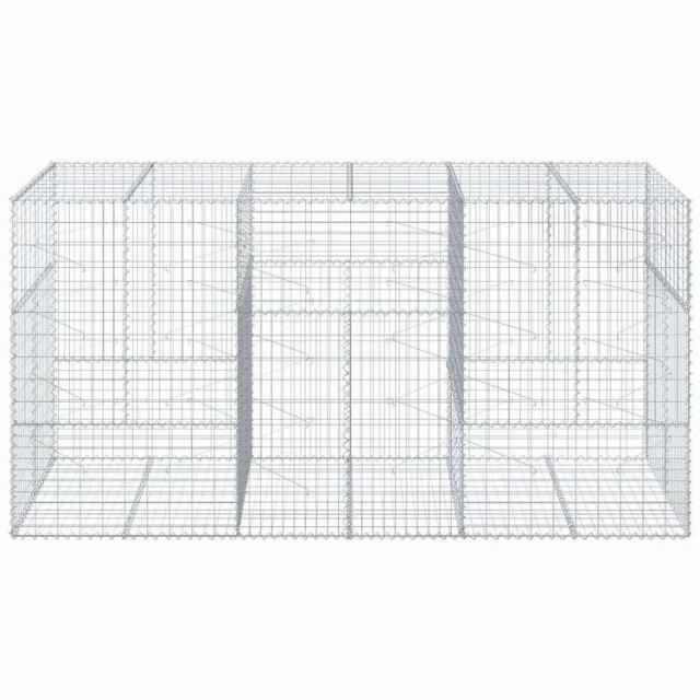 vidaXL 蛇籠バスケット カバー付き 300x100x150cm 亜鉛メッキ鉄ホーム&ガーデン 芝&ガーデン ガーデニング 鉢植え・プランター(代引不可)【送料無料】_2