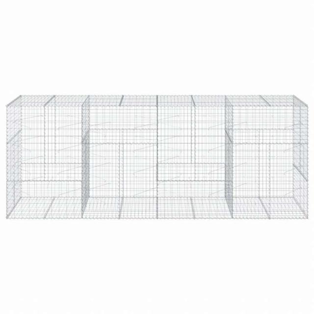 vidaXL 蛇籠バスケット カバー付き 400x100x150cm 亜鉛メッキ鉄ホーム&ガーデン 芝&ガーデン ガーデニング 鉢植え・プランター(代引不可)【送料無料】_2