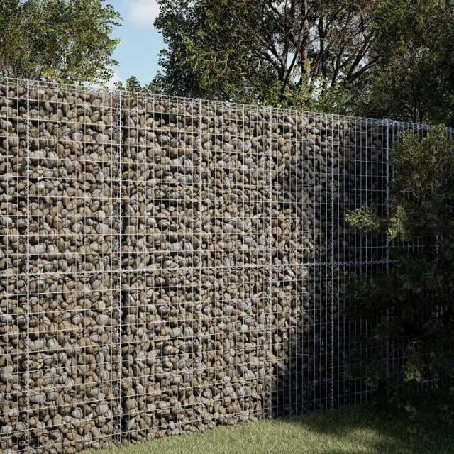 vidaXL 蛇籠バスケット カバー付き 150x100x200cm 亜鉛メッキ鉄ホーム&ガーデン 芝&ガーデン ガーデニング 鉢植え・プランター(代引不可)【送料無料】