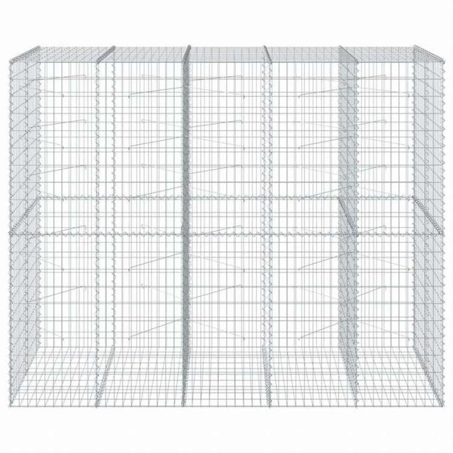 vidaXL 蛇籠バスケット カバー付き 250x100x200cm 亜鉛メッキ鉄ホーム&amp;ガーデン 芝&amp;ガーデン ガーデニング 鉢植え・プランター(代引不可)【送料無料】_2