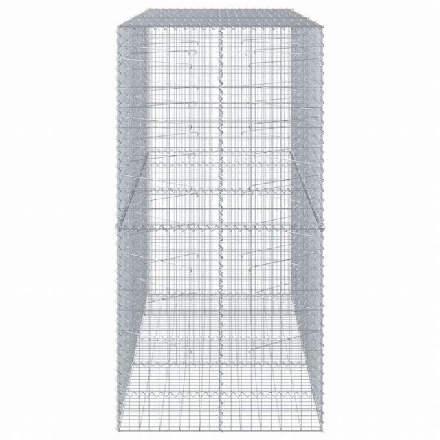 vidaXL 蛇籠バスケット カバー付き 250x100x200cm 亜鉛メッキ鉄ホーム&amp;ガーデン 芝&amp;ガーデン ガーデニング 鉢植え・プランター(代引不可)【送料無料】_3