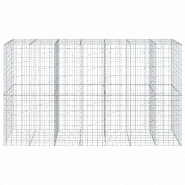 vidaXL 蛇籠バスケット カバー付き 350x100x200cm 亜鉛メッキ鉄ホーム&ガーデン 芝&ガーデン ガーデニング 鉢植え・プランター(代引不可)【送料無料】_2