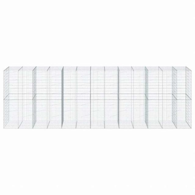 vidaXL 蛇籠バスケット カバー付き 650x100x200cm 亜鉛メッキ鉄ホーム&ガーデン 芝&ガーデン ガーデニング 鉢植え・プランター(代引不可)【送料無料】_2