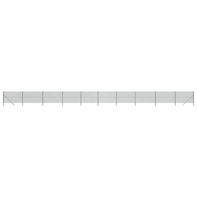 vidaXL 金網フェンス グリーン 1.6x25 mハードウェアフェンス&バリアフェンスパネル(代引不可)【送料無料】