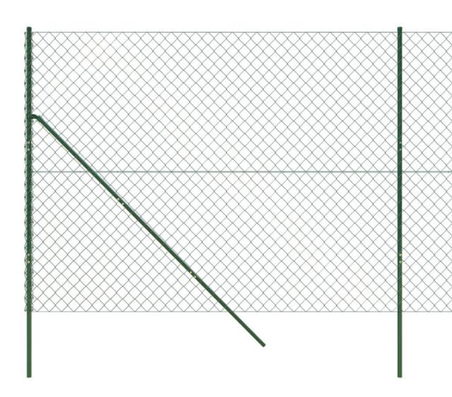 vidaXL 金網フェンス グリーン 1.6x25 mハードウェアフェンス&バリアフェンスパネル(代引不可)【送料無料】_3