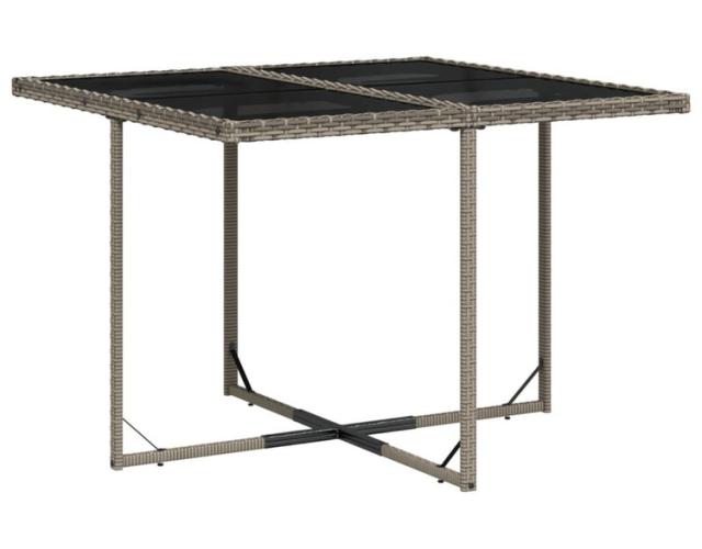 vidaXL ガーデンダイニングセット 5点 クッション付き グレー ポリラタン製家具アウトドア家具屋外家具セット(代引不可)【送料無料】_3