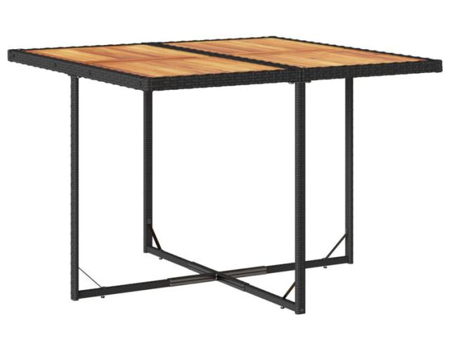 vidaXL ガーデンダイニング5点セット クッション付き ブラック ポリラタン製家具アウトドア家具屋外家具セット(代引不可)【送料無料】_3