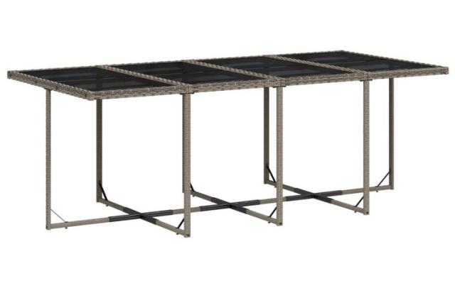 vidaXL ガーデンダイニングセット 9点 クッション付き グレー ポリラタン製家具アウトドア家具屋外家具セット(代引不可)【送料無料】_3