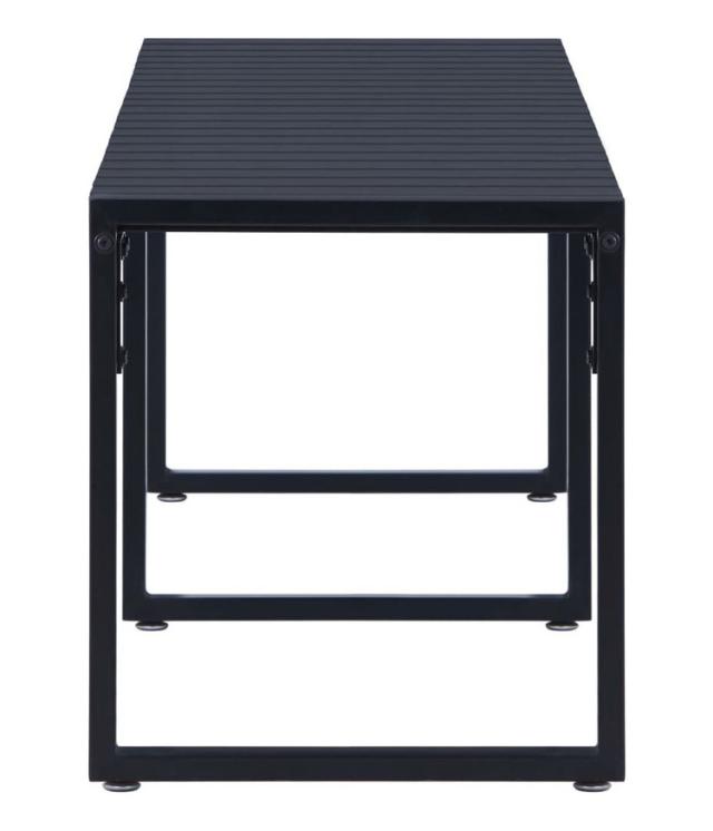 vidaXL ガーデンベンチ 180cm ポリスチレン板 ブラック家具アウトドア家具屋外椅子アウトドアベンチ(代引不可)【送料無料】_2