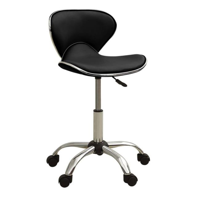 vidaXL サロンスパスツール ブラック 合成皮革製ビジネス&工業用美容・化粧品業界サロンチェア(代引不可)【送料無料】