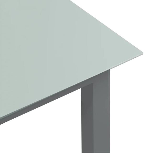 vidaXL ガーデンテーブル ライトグレー 150x90x74cm アルミ&ガラス製家具アウトドア家具アウトドアテーブル(代引不可)【送料無料】_3