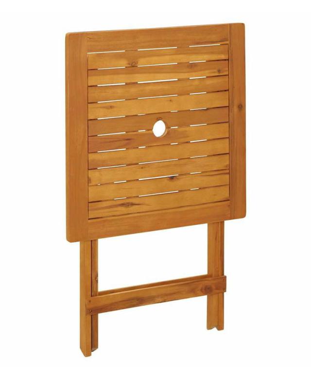 vidaXL 折りたたみガーデンテーブル 60x60x75 cm アカシア無垢材家具アウトドア家具アウトドアテーブル(代引不可)【送料無料】_5