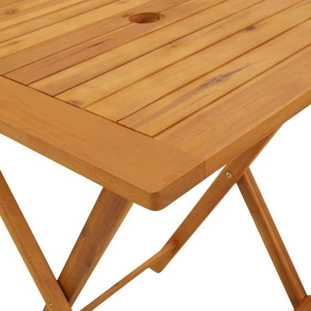 vidaXL 折りたたみガーデンテーブル 60x60x75 cm アカシア無垢材家具アウトドア家具アウトドアテーブル(代引不可)【送料無料】_7