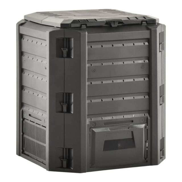 vidaXL ガーデン堆肥箱 ブラック 380Lホーム&ガーデン芝&ガーデンガーデニングコンポスト堆肥箱(代引不可)【送料無料】_2