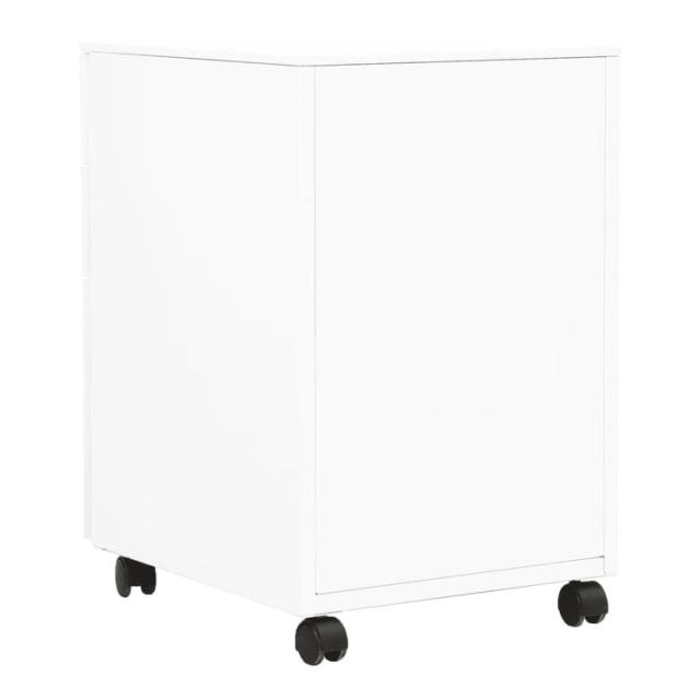 vidaXL モバイルファイルキャビネット ホワイト 39x45x60cm スチール製家具キャビネット&収納ファイル棚(代引不可)【送料無料】_3