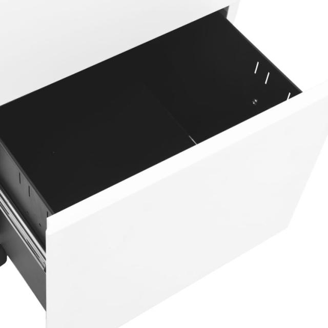 vidaXL モバイルファイルキャビネット ホワイト 39x45x60cm スチール製家具キャビネット&収納ファイル棚(代引不可)【送料無料】_6