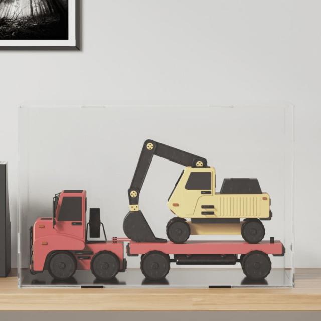 vidaXL ディスプレイボックス 透明 56x36x37 cm アクリルビジネス&工業用リテール小売ディスプレイケース(代引不可)【送料無料】