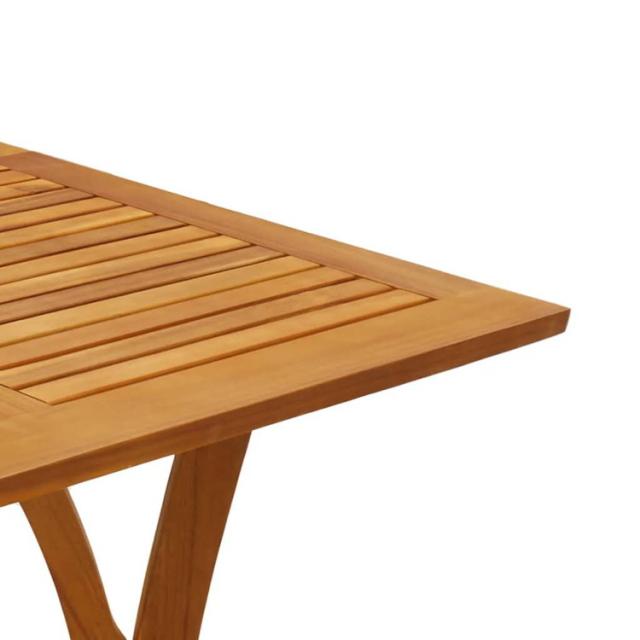 vidaXL ガーデンテーブル 110x110x75cm アカシア無垢材家具アウトドア家具アウトドアテーブル(代引不可)【送料無料】_4