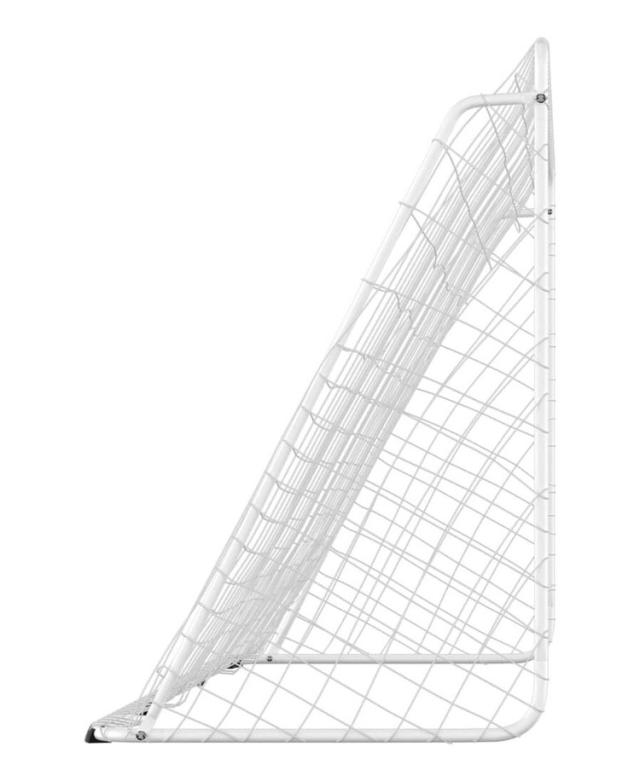 vidaXL サッカーゴール ネット付き ホワイト 366x122x182cm スチール