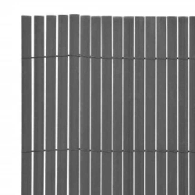 vidaXL ガーデンフェンス 両面タイプ 110x400 cm グレーハードウェアフェンス&バリアフェンスパネル(代引不可)【送料無料】_4