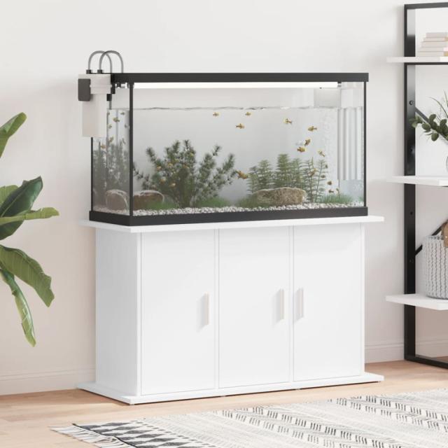 vidaXL 水槽スタンド ホワイト 101x41x58 cm エンジニアリングウッドAnimals &amp; Pet Suppliesペット用品魚用品Aquarium Stands(代引不可)【送料無料】