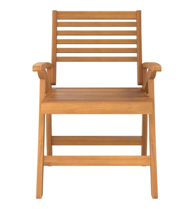 vidaXL ガーデンチェア 2点 58x58x87 cm アカシア無垢材家具アウトドア家具屋外椅子アウトドアベンチチェア(代引不可)【送料無料】_2