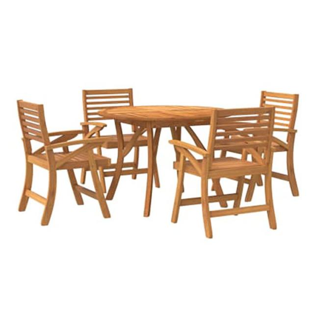 vidaXL 屋外ダイニング5点セット アカシア無垢材家具アウトドア家具屋外家具セット(代引不可)【送料無料】