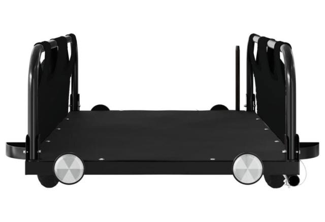 vidaXL 自転車用トレーラー ブラック オックスフォード生地&鉄スポーツグッズアウトドアレクリエーションサイクリング自転車用アクセサリ自転車トレーラー(代引不可)【送料無料】