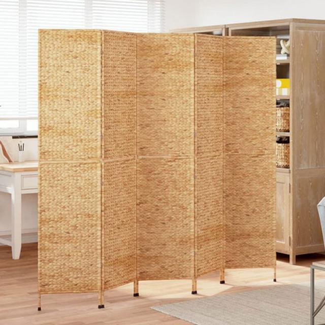 vidaXL 間仕切り 5枚パネル 205x180 cm ホテイアオ家具間仕切り(代引不可)【送料無料】