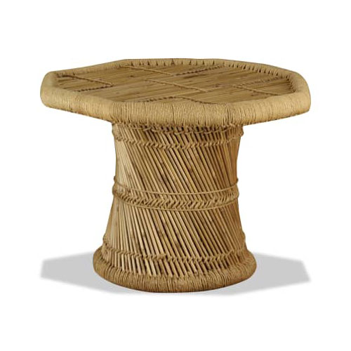 vidaXL コーヒーテーブル 竹製 八角形 60×60×45cm 家具 テーブル アクセントテーブル コーヒーテーブル(代引不可)【送料無料】