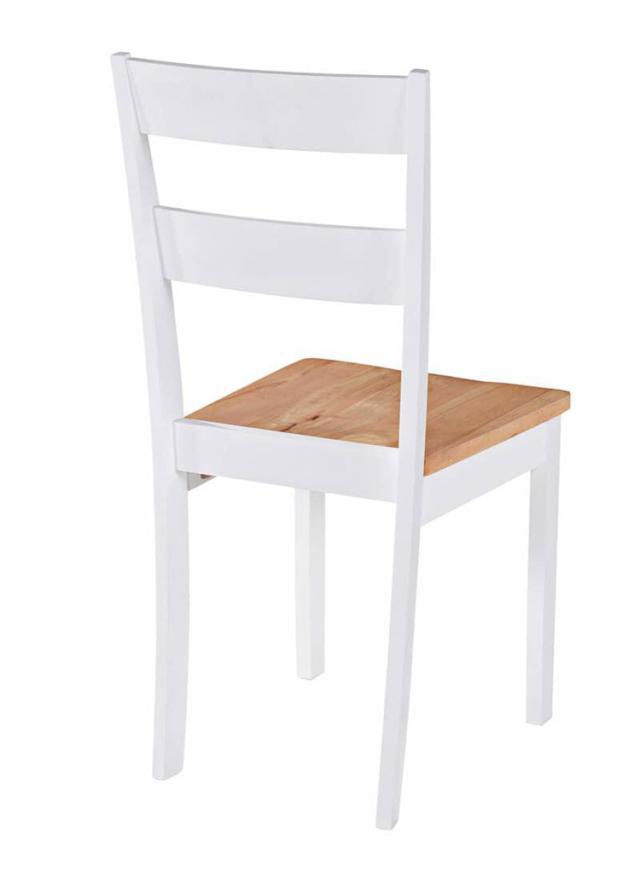 vidaXL ダイニングチェア 4点ホワイトラバーウッド無垢材 家具 チェア キッチン ダイニングルームチェア(代引不可)【送料無料】_3