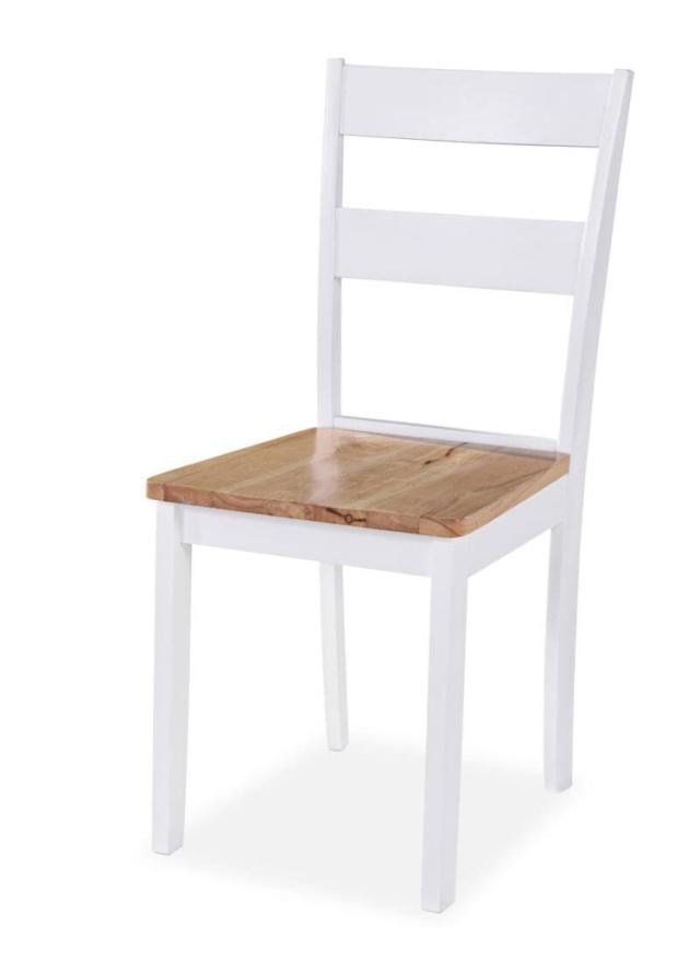 vidaXL ダイニング3点セット MDF ラバーウッド ホワイト 家具 家具セット キッチン ダイニング 家具 Sets(代引不可)【送料無料】_2