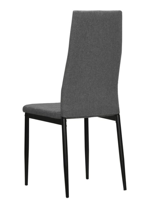 vidaXL ダイニングチェア 4点 ライトグレー ファブリック 家具 チェア キッチン ダイニングルームチェア(代引不可)【送料無料】_3