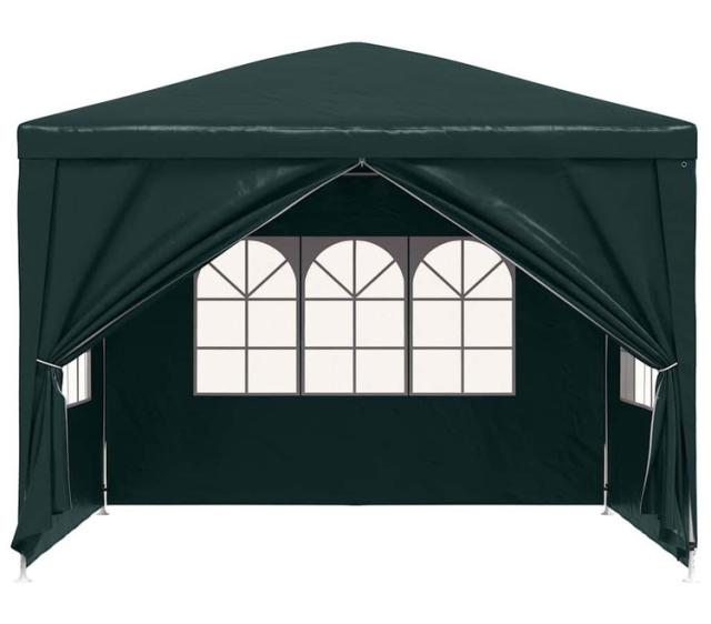 vidaXL パーティーテント 3×3m グリーン 芝 ガーデン アウトドアリビング アウトドアストラクチャー キャノピー ガゼボ(代引不可)【送料無料】_3