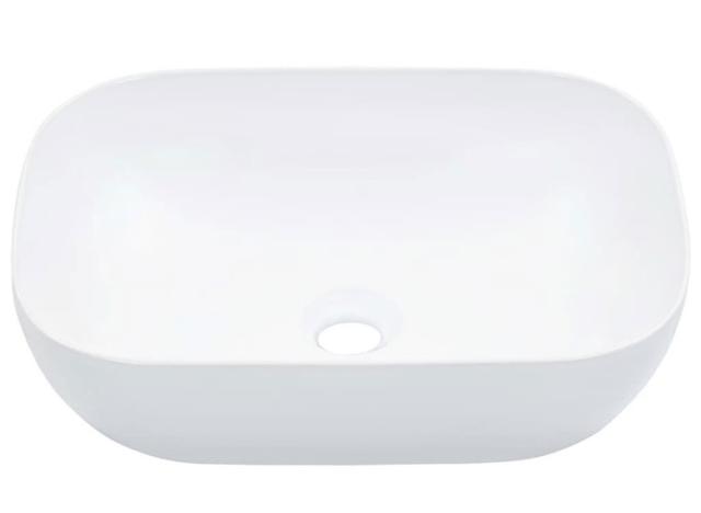 vidaXL 洗面ボウル 45.5×32×13cm 陶器製 ホワイト ハードウェア 配管 配管器具 シンク 洗面器(代引不可)【送料無料】
