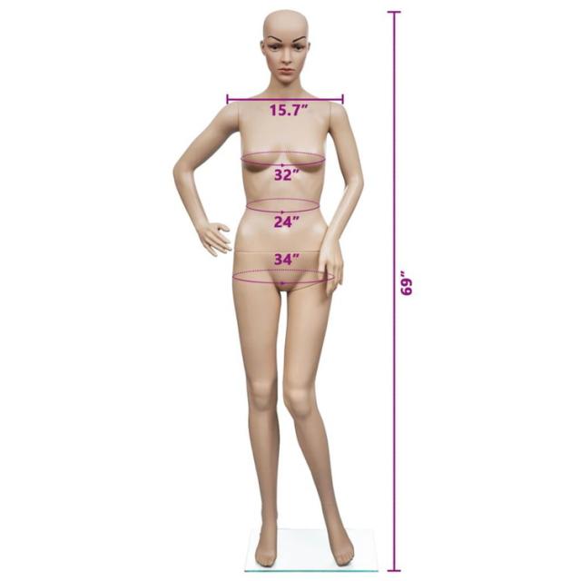 vidaXL マネキン 女性 B 店舗用 什器 ディスプレイ ビジネス 工業用 リテール ディスプレイマネキン(代引不可)【送料無料】_9