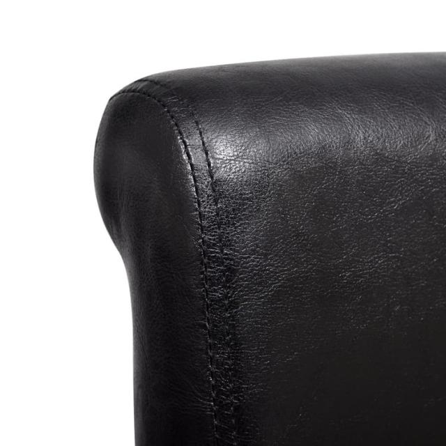 vidaXL ダイニングチェア 4点 合成皮革 ブラック 家具 チェア キッチン ダイニングルームチェア(代引不可)【送料無料】_2