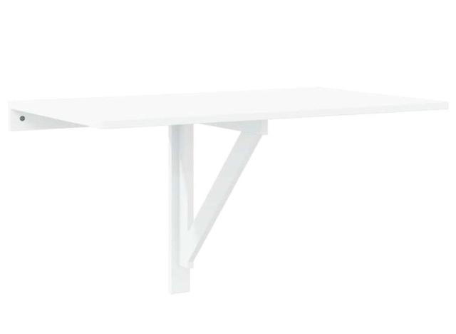 vidaXL 折りたたみ式 ウォールテーブル ホワイト 100×60cm 家具 テーブル 折り畳み式テーブル(代引不可)【送料無料】_2