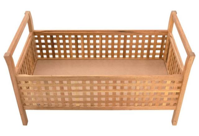 vidaXL 収納ベンチ 93×49×49cm ウォールナット無垢材 家具 ベンチ 倉庫 通路用ベンチ(代引不可)【送料無料】_4